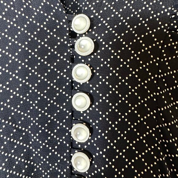 Bread & Butterflies Black Diamond Print Retro Dress - Picture 4 of 7